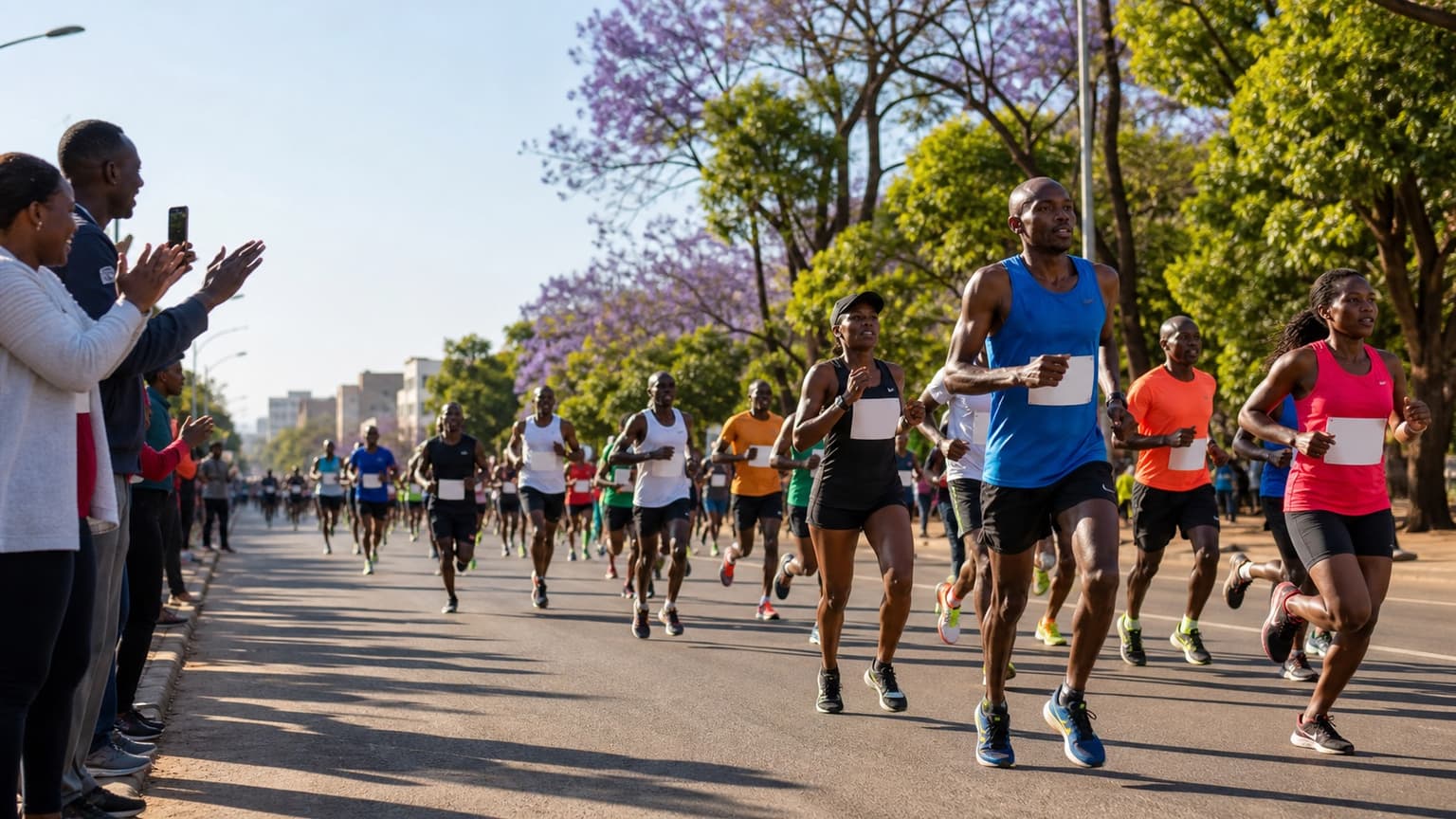City marathon in Zimbabwe